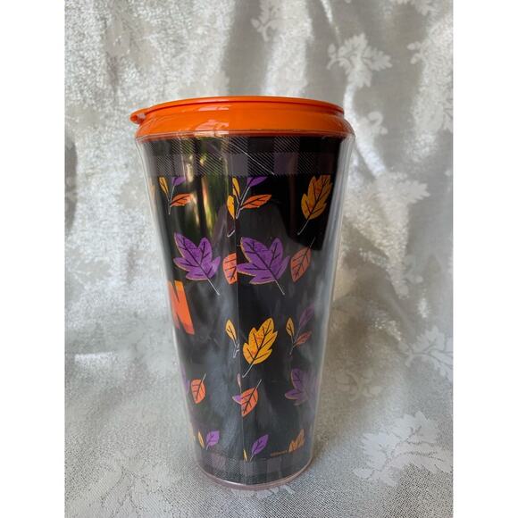 NEW Disneyland Halloween Pumpkin Mickey Mouse Black & Orange Tumbler Fall Cup - Picture 4 of 10